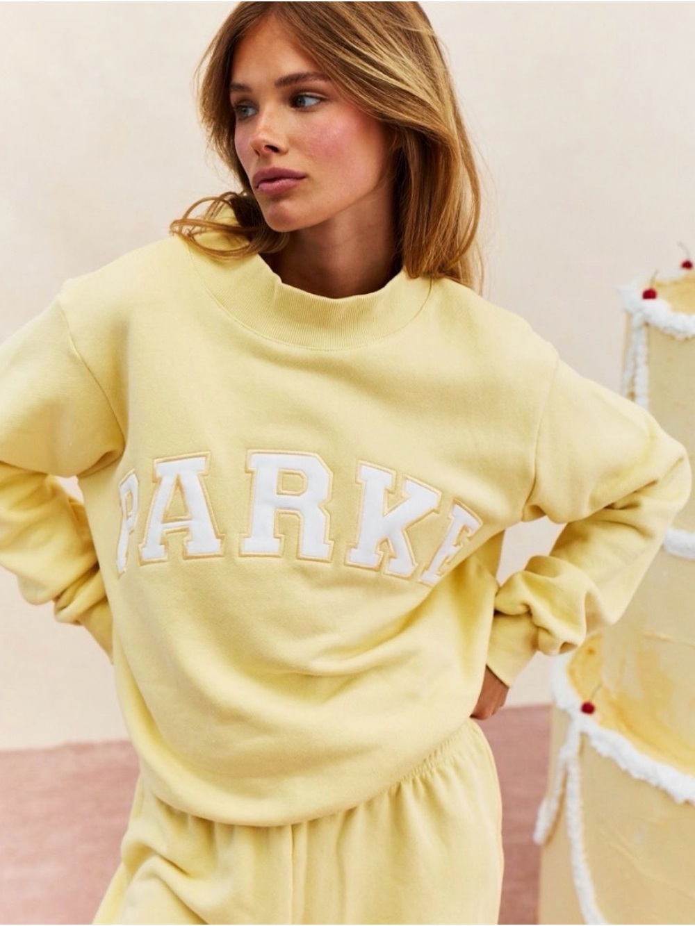 ❗️BRAND NEW NEVER WORN❗️Parke Birthday Drop Banana Peel Mockneck